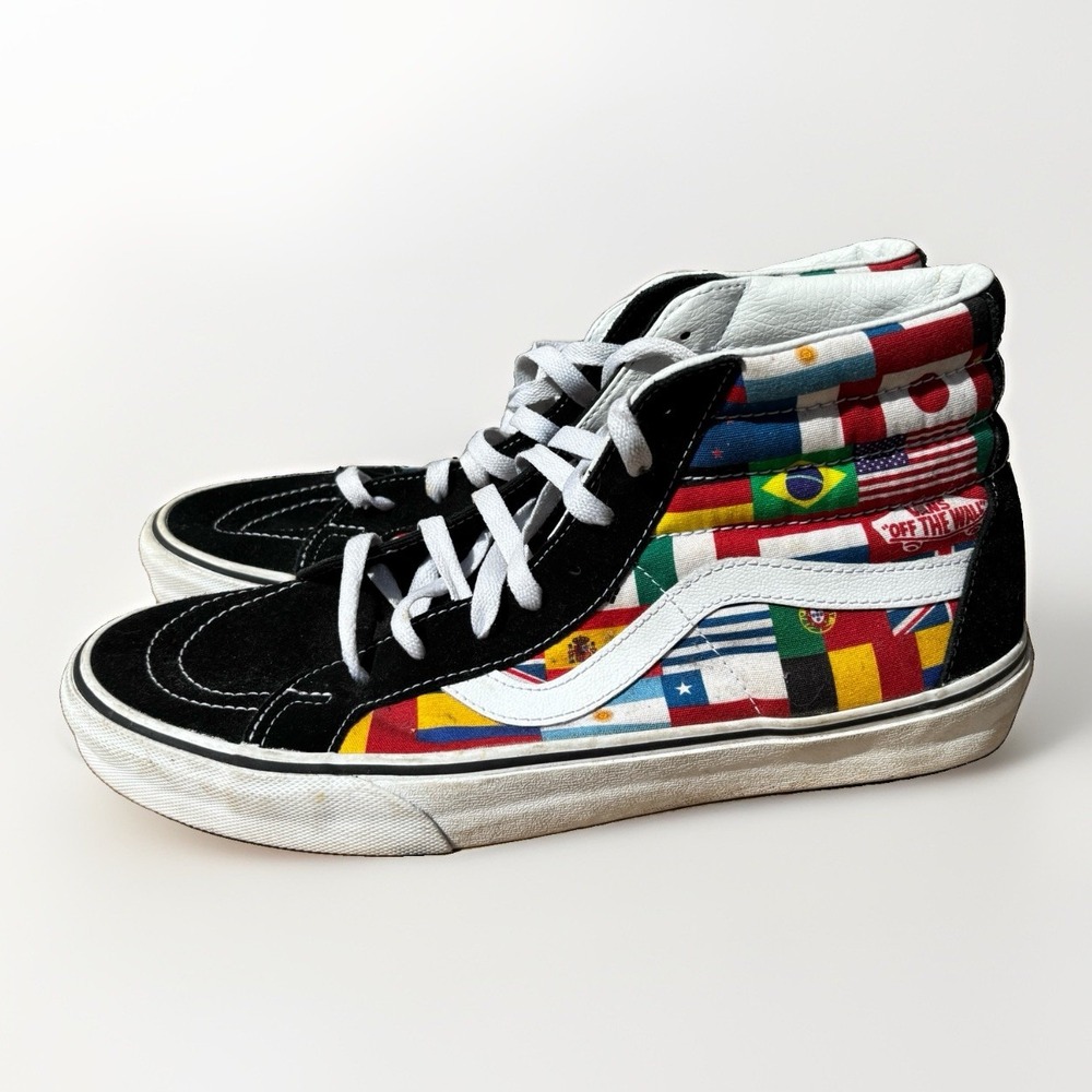 Vans Sk8-Hi Reissue International Flags Sneakers Shoes Men 11.5 World Cup